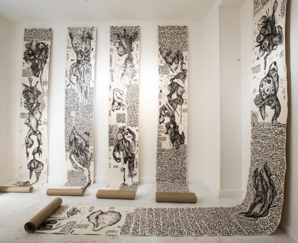 Aïcha Snoussi, Undefined scrolls, 2019