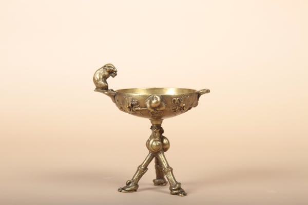 Auguste Cain - Coupe tripode à la souris, circa 1880