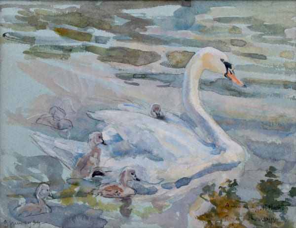 Roger Reboussin, Cygne et cygneaux, 1939