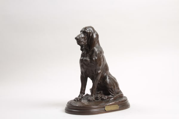 Jules Bertrand Gélibert - Druide, Chien Saint-Hubert de la Venerie Imperiale, Circa 1880