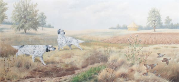 Boris Riabouchinsky, Setters à l'arrêt sur des perdrix grises
