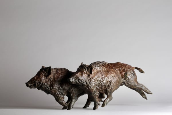 François Beaurin-Berthélemy, 3 bêtes rousses (Sangliers)