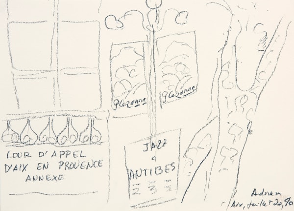 Etel Adnan, Aix-en-Provence 6, 1990