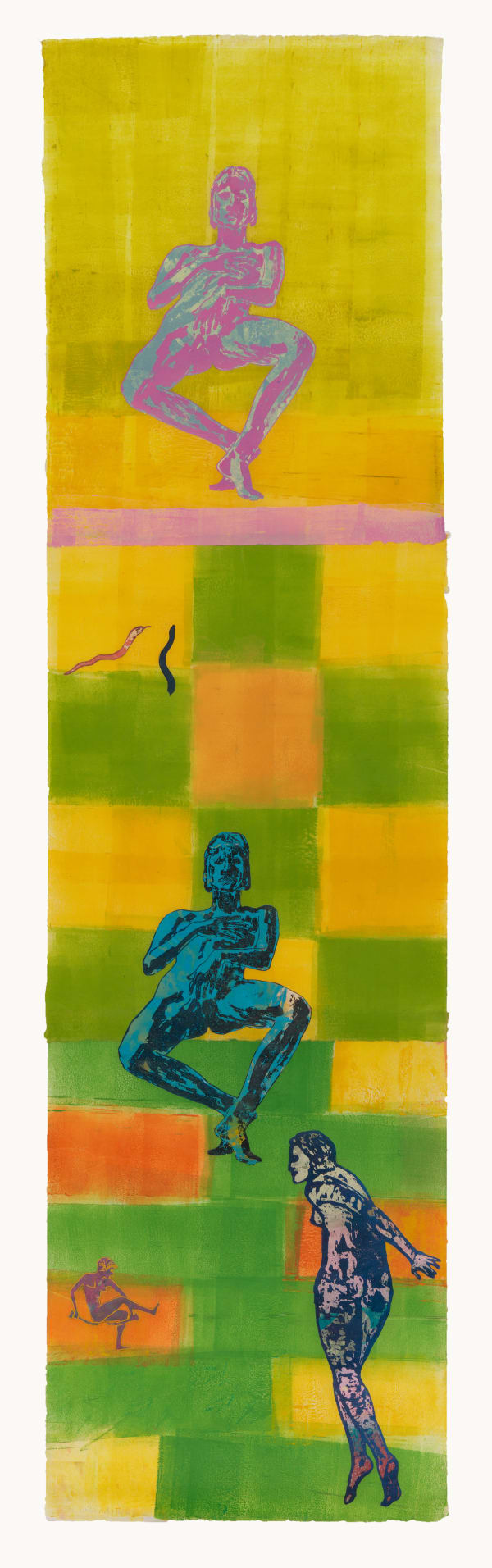 Nancy Spero, The Exhibitionists and Dancer, 1996