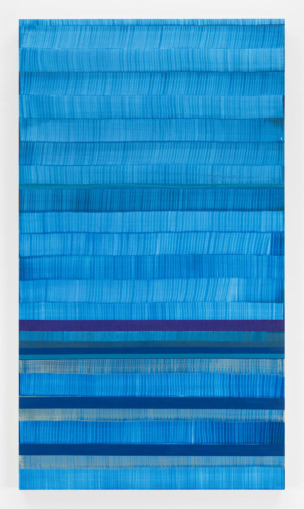 Juan Uslé, Melting blue, 2024