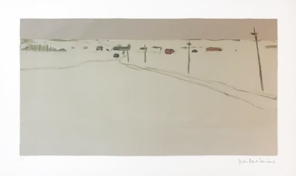 Jean-Paul Lemieux, Portage des prés - La Pettie Poule d'Eau, 1971