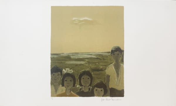 Jean-Paul Lemieux, La famille de Luzina - La Petite Poule d'Eau, 1971