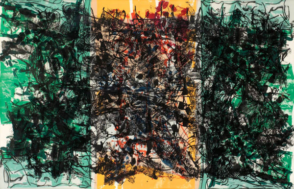 Jean Paul Riopelle, Triptyque Orange, 1967