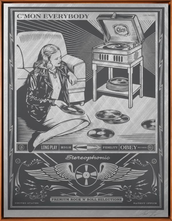 Shepard Fairey, C'Mon Everybody Metal, 2013