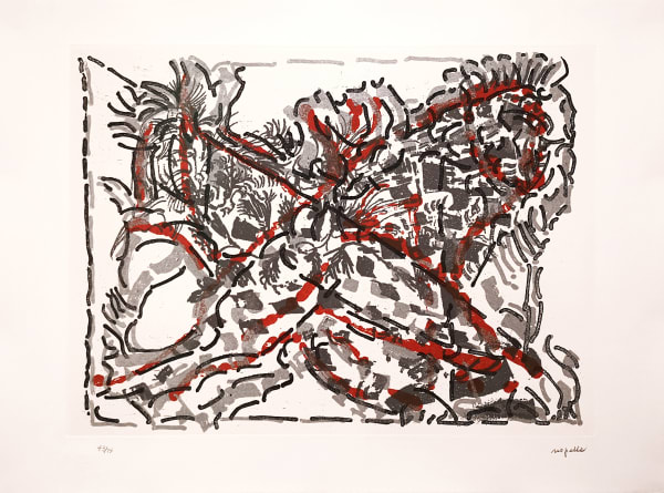 Jean Paul Riopelle, Quien-Toi Bien (Série Dommage), 1989