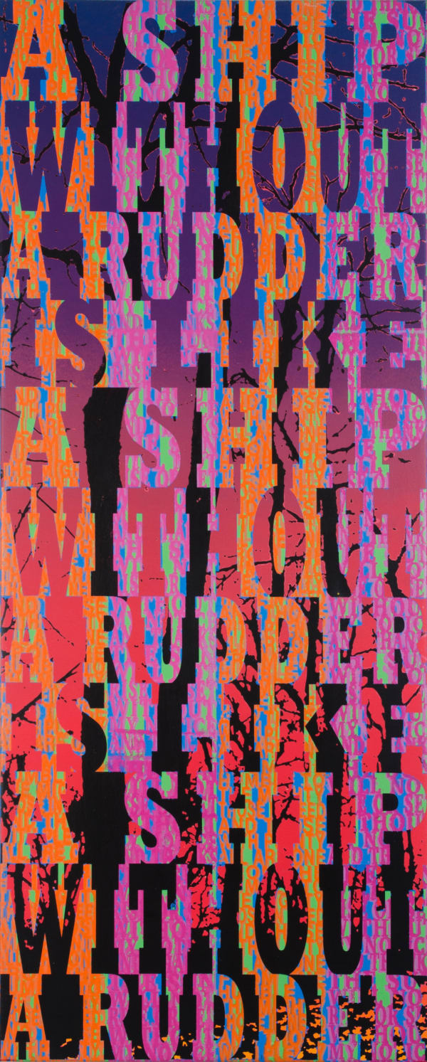 Joe Wardwell, Ship Without a Rudder is Like a Ship Without a Rudder, 2018