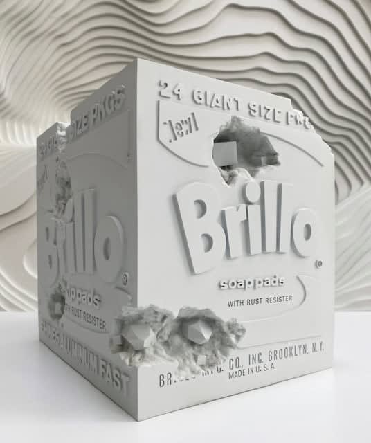 Daniel Arsham, Eroded Brillo Box, 2020
