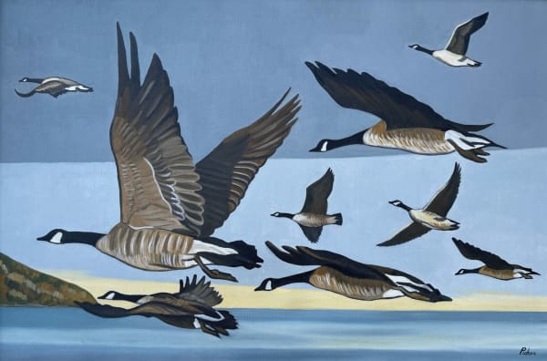 Claude Picher, Vol d'outardes au Cap Tourmente, 1981