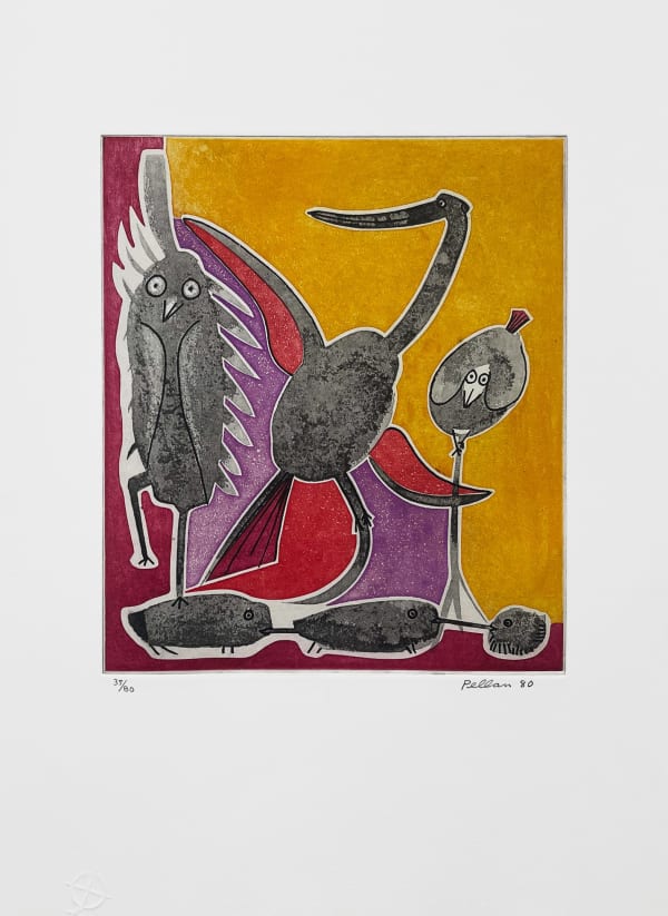 Alfred Pellan, Si on racontait la vie - extrait du livre d'artiste "Le Cirque Sacré", 1980