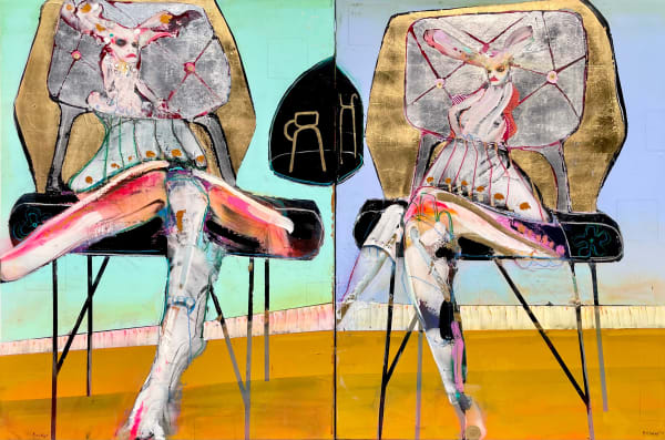 Dominic Besner, Les écrans plats-scène I et II, 2024