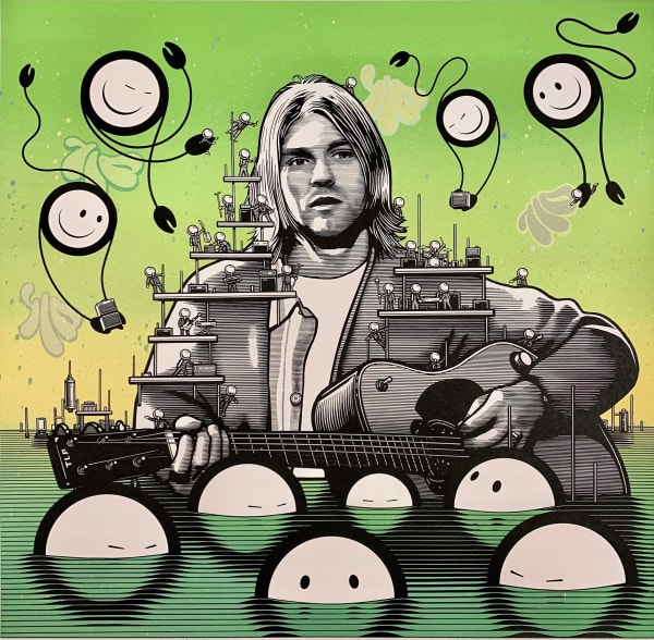 The London Police, Kurt at Sea - Hand Embellished, 2020