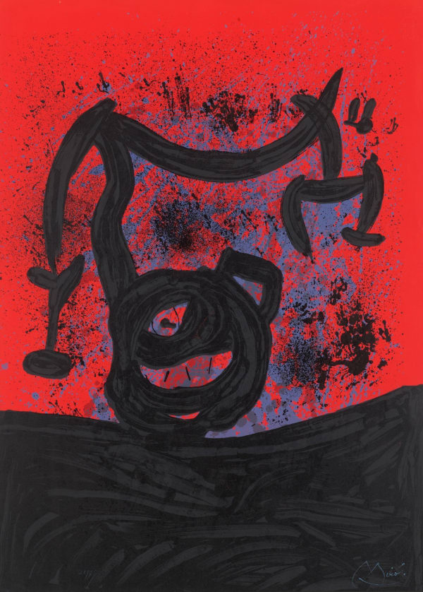 Joan Miró, Equilibre sur l'Horizon (Mourlot 598), 1969