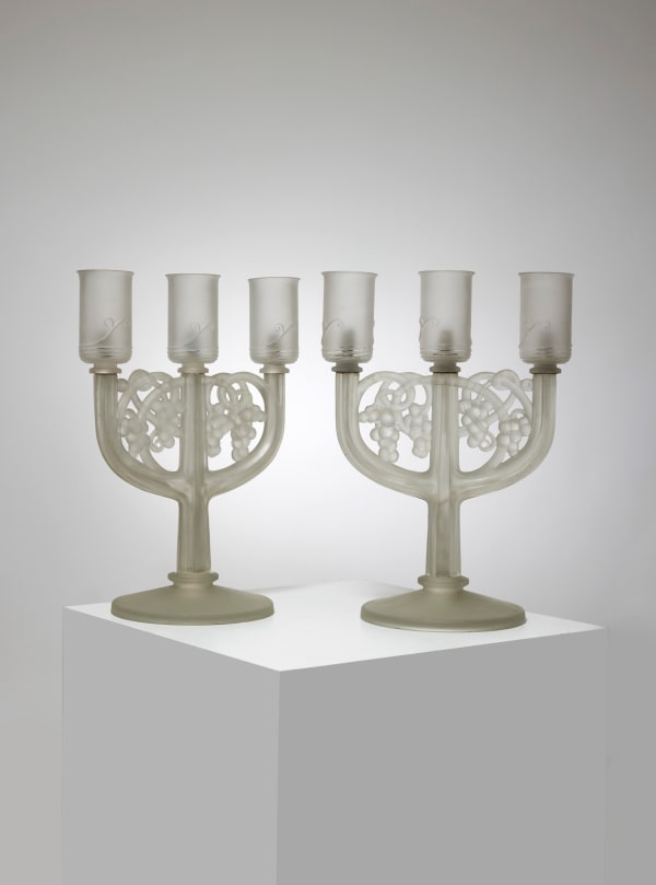 PAIR OF CANDELABRAS 'RAISINS'