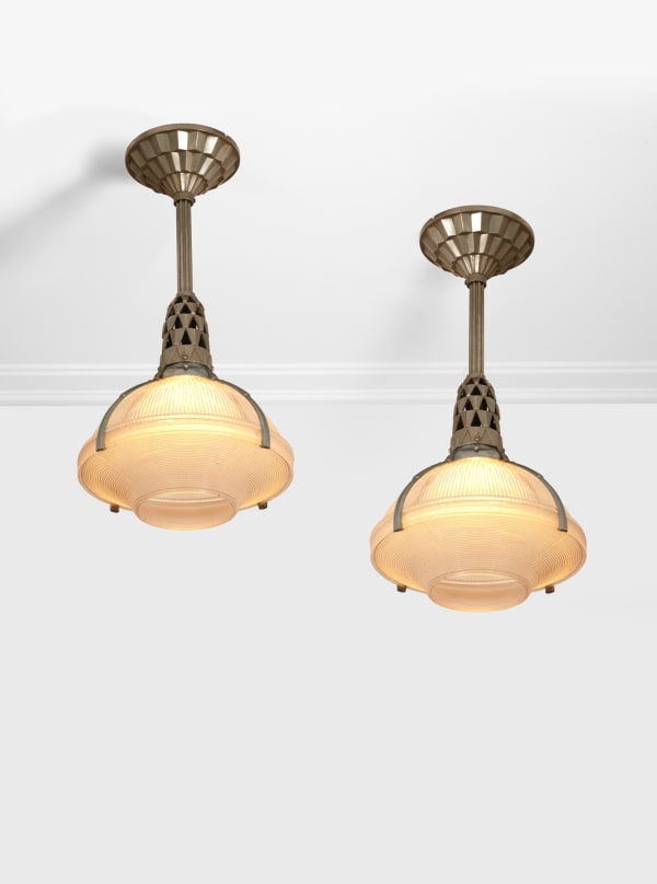 'HOLOPHANE' PAIR OF CEILING LIGHTS
