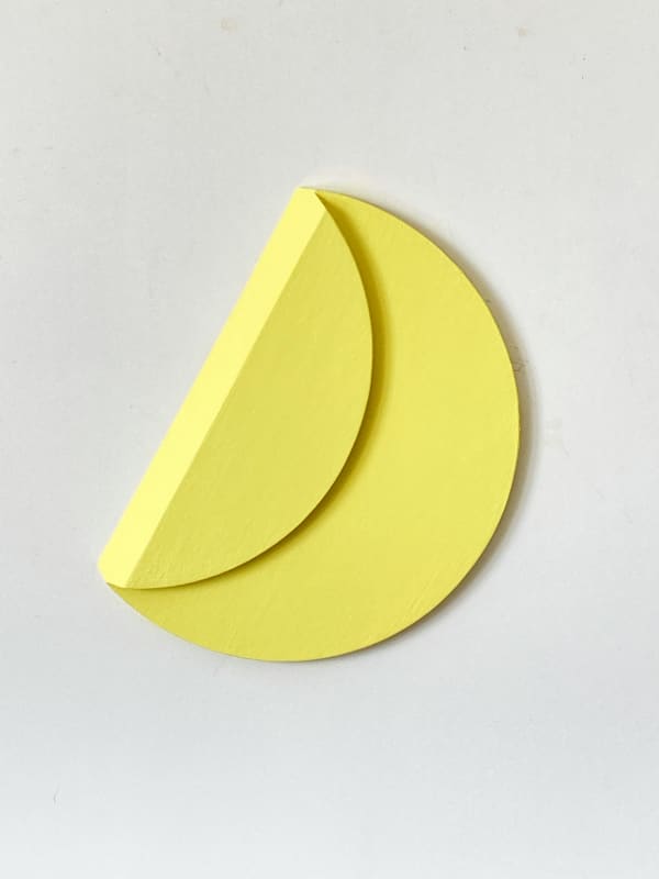 Yellow Folded Circle 24-I, 2024