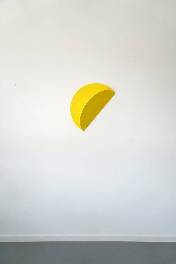 Yellow Folded Circle II-24, 2024