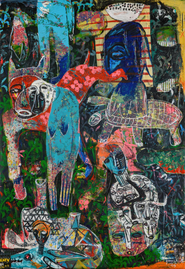 Yannick Ackah, Dreamscapes of Masks, 2025