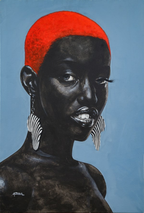 Woman with red hair, 2024