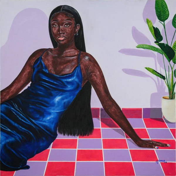 Woman with the blue dress, 2024