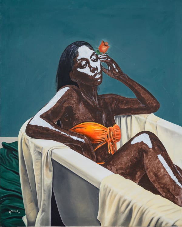 Woman in a bathtub, 2023