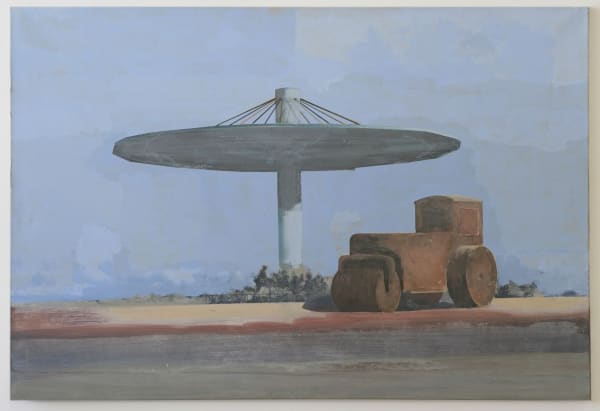 Edi Hila, Roller and Flying Discus, 2001
