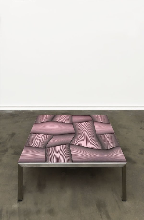 Peter Kogler, Untitled (Table) , 2021