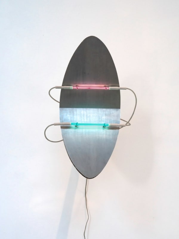 Keith Sonnier Estate, Elliptical Shield Extended arm, 2005
