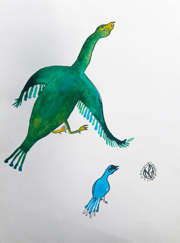 Pascale MONNIN, Green Bird Blue Bird, 2018