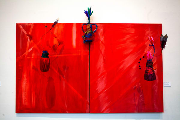 Sergine ANDRE, Rara Gran Bwa Dyptich Installation, 2020
