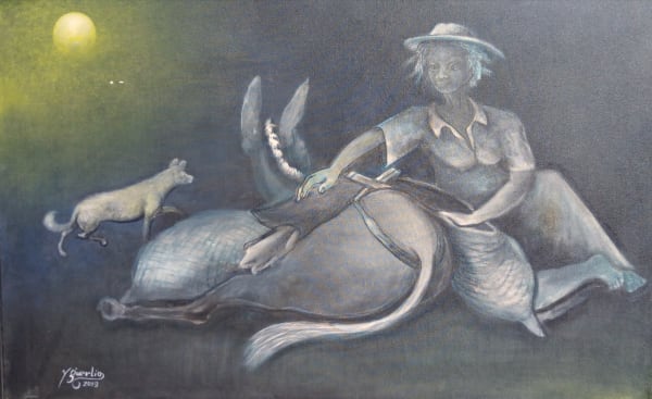 yguerlio DESCARDES, Cheval Noir, 2018