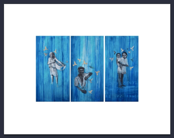 Pascale MONNIN, Hummingbirds Triptych