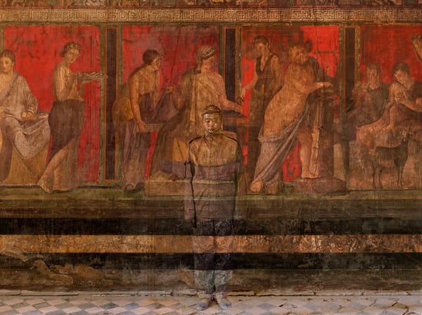 Liu Bolin, Villa dei Misteri, Pompei, 2012