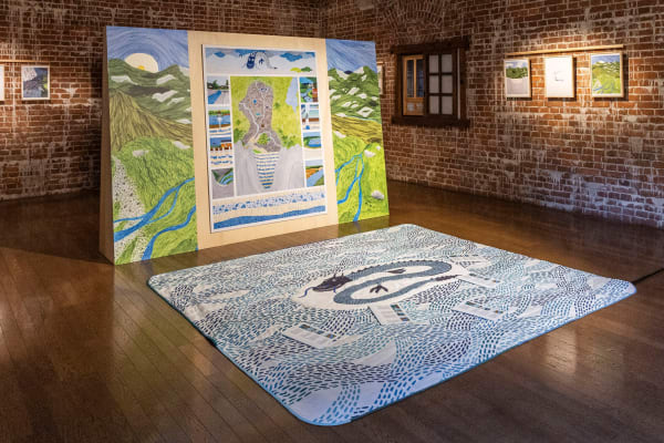 ISABELLE DAËRON, Water Calling - tapis, 2024