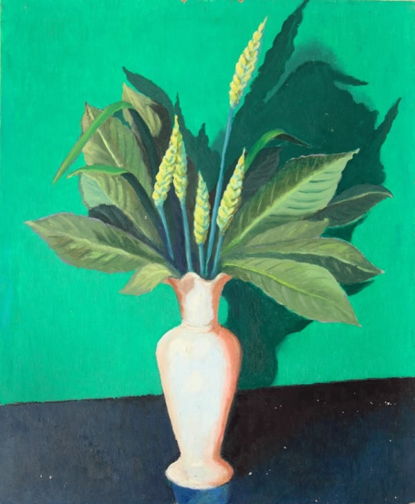 MADELEINE DINÈS, Bouquet aux épis de blés et feuillages, c. 1950