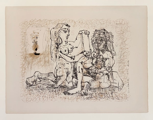 Pablo Picasso, La femme au miroir (4. state), 1953