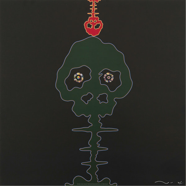 Takashi Murakami, Time Bokan – Black & Moss Green, 2006