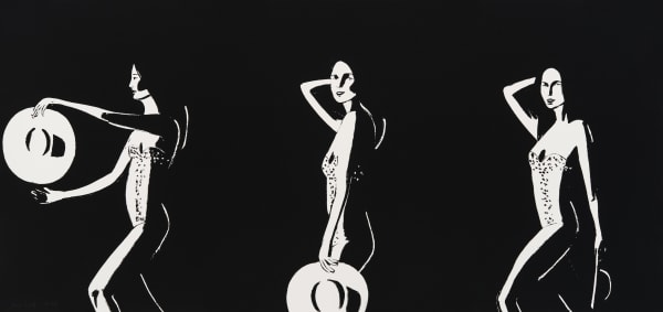 Alex Katz, Ariel (B&W), 2016