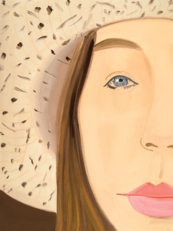 Alex Katz, Straw hat 2, 2022