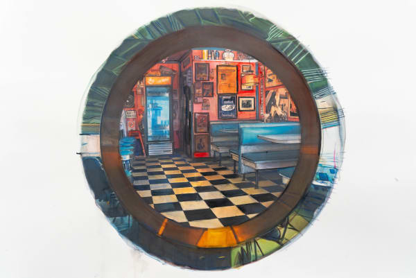 Yigal Ozeri, Retro diner portal, 2024