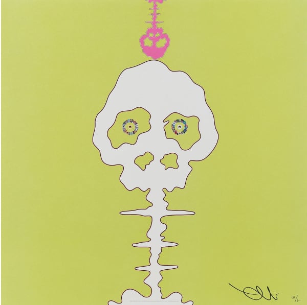 Takashi Murakami, LIME GREEN TIME, 2008