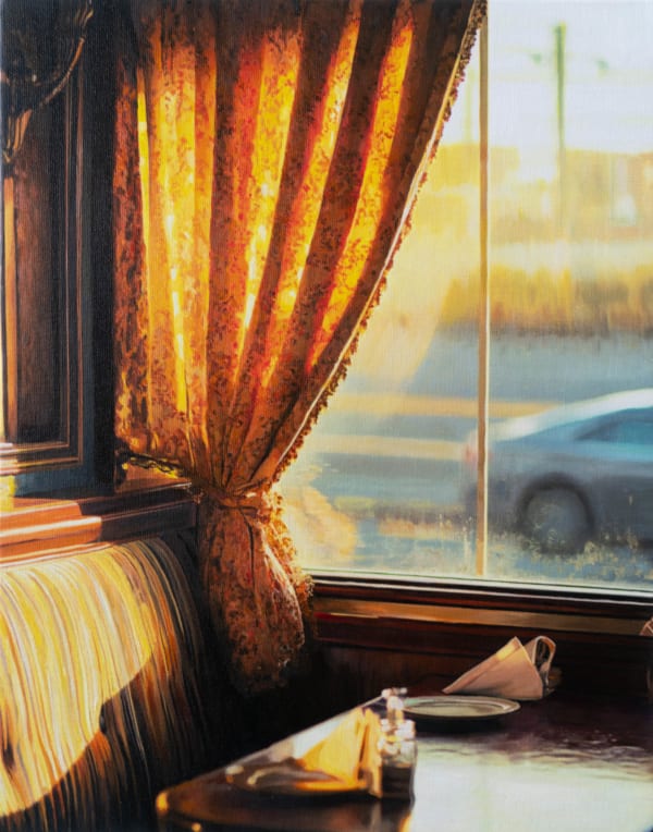 Yigal Ozeri, Grandmas Curtains, 2025