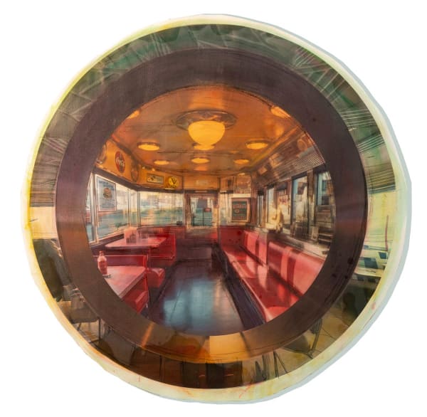 Yigal Ozeri, Red diner portal, 2023