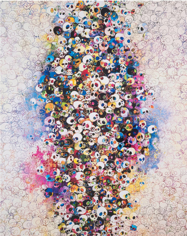 Takashi Murakami, Who's afraid of red, yellow and blue & death , 2010