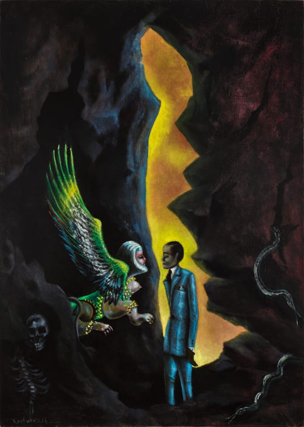 Rachel Baes, Oedip et le sphynx, s.d.