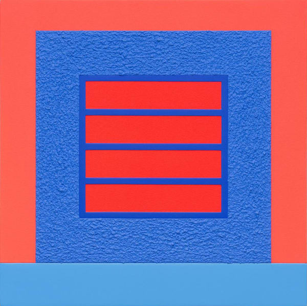 Peter Halley, Bleu Prison , 2014